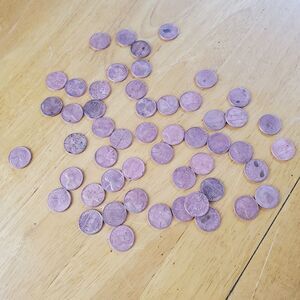 Lincoln Pennies 1944 - 1980 Collection Of 52 Coins No Duplicates